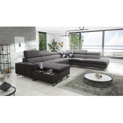 Prestige X Corner Sofa with Sleeping Function - Soft to the touch, Freya 210.23 + Tauro 8207 | Your Furniture