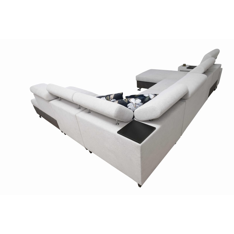 Ecksofa U Prestige X mit Schlaffunktion - Weich im Griff, Freya 210.24 + Tauro 8207 | Ihre Möbel