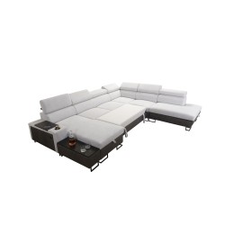 Prestige X Ecksofa mit Schlaffunktion - Weich im Griff, Freya 210.25 + Tauro 8207 | Ihre Möbel