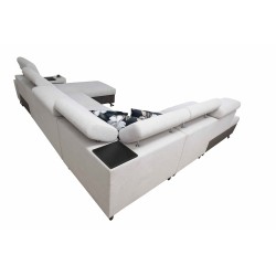 Narożnik U Prestige X z funkcją spania - Miękka w dotyku, Freya 210.18 + Tauro 8207 | Twoje meble