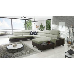 Ecksofa U Prestige X mit Schlaffunktion - Weich im Griff, Freya 210.11 + Tauro 8207 | Ihre Möbel