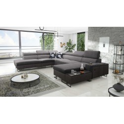 Sofá esquinero U Prestige X con función de cama - Suave al tacto, Freya 210.23 + Tauro 8207 | Tus muebles
