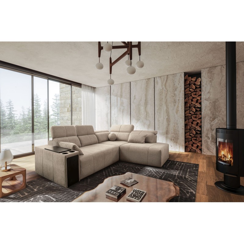 Sofá esquinero Milano VII con función de cama | Mueble elegante para tu sala de estar