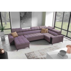 U-förmiges Ecksofa Venna IV Maxi mit Schlaffunktion und USB-Anschluss - Eleganz und Komfort in Ihrem Wohnzimmer