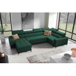 U-förmiges Ecksofa Venna IV Maxi mit Schlaffunktion und USB-Anschluss - Eleganz und Komfort in Ihrem Wohnzimmer