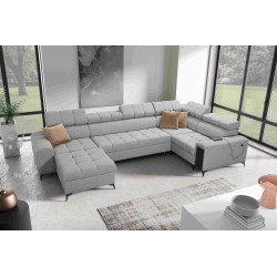 U-förmiges Ecksofa Venna IV Maxi mit Schlaffunktion und USB-Anschluss - Eleganz und Komfort in Ihrem Wohnzimmer