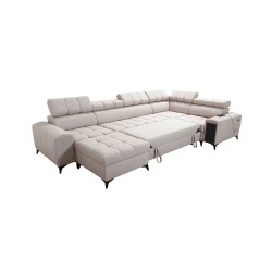 U-förmiges Ecksofa Venna IV Maxi mit Schlaffunktion und USB-Anschluss - Eleganz und Komfort in Ihrem Wohnzimmer