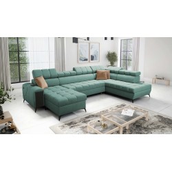 U-shaped Venna VI corner sofa with sleeping function | Furniture for You