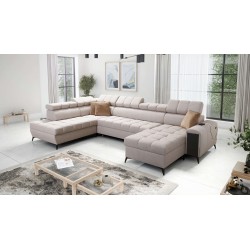 Sofá en forma de U Venna VI con función para dormir | Muebles para Ti