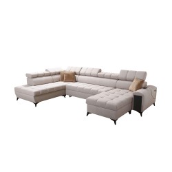 U-shaped Venna VI corner sofa with sleeping function | Furniture for You