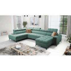 U-shaped Venna VI corner sofa with sleeping function | Furniture for You