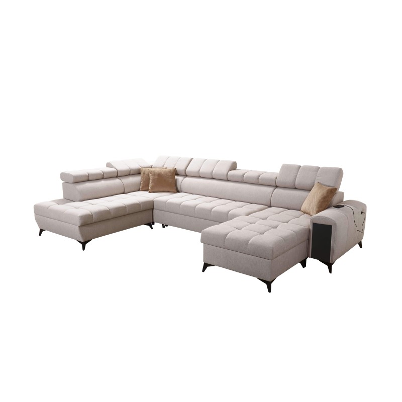U-shaped Venna VI corner sofa with sleeping function | Furniture for You
