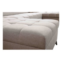 U-shaped corner sofa Venna VIII with sleeping function and USB port - Plush, Avra 12