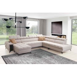 U-shaped corner sofa Venna X with sleeping function - Unique and functional furniture | [NAZWA SKLEPU]