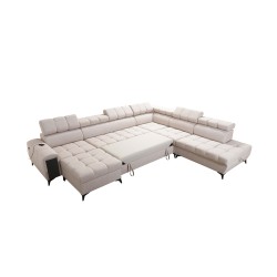 U-förmiges Ecksofa Venna X mit Schlaffunktion - Einzigartiges und funktionales Möbelstück | [NAZWA SKLEPU]