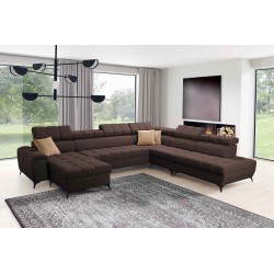 U-shaped corner sofa Venna X with sleeping function - Unique and functional furniture | [NAZWA SKLEPU]