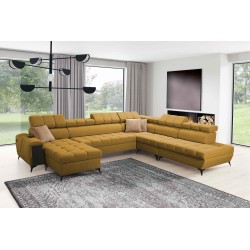 Sofá esquinero en forma de U Venna X con función de cama - Un mueble excepcional y funcional | [NAZWA SKLEPU]