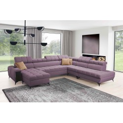 U-shaped corner sofa Venna X with sleeping function - Unique and functional furniture | [NAZWA SKLEPU]
