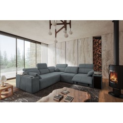Milano III Mix corner sofa with sleeping function (Weave, Verita 88) | Your living room full of comfort