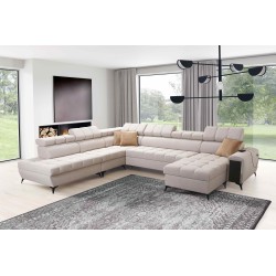 Sofá esquinero en forma de U Venna X con función de cama - Un mueble excepcional y funcional | [NAZWA SKLEPU]