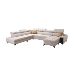 U-shaped corner sofa Venna X with sleeping function - Unique and functional furniture | [NAZWA SKLEPU]