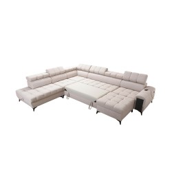U-shaped corner sofa Venna X with sleeping function - Unique and functional furniture | [NAZWA SKLEPU]