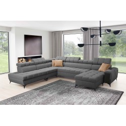 U-shaped corner sofa Venna X with sleeping function - Unique and functional furniture | [NAZWA SKLEPU]