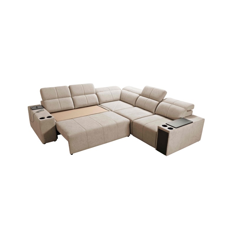 Milano III Mix corner sofa with a sleeping function (Weave, Verita 80) | Your living room full of comfort
