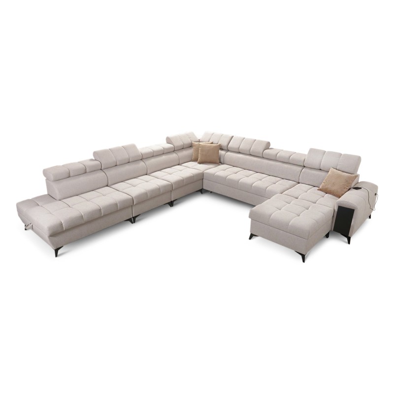 bMeta Title:/b Venna XIII Corner Sofa with Sleeping Function Plush, Avra 2 | Exceptional, Functional, and Stylish Furniture