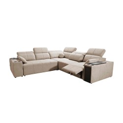 Milano III Mix Corner Sofa with Sleeping Function (Weave, Verita 54) | Your living room full of comfort