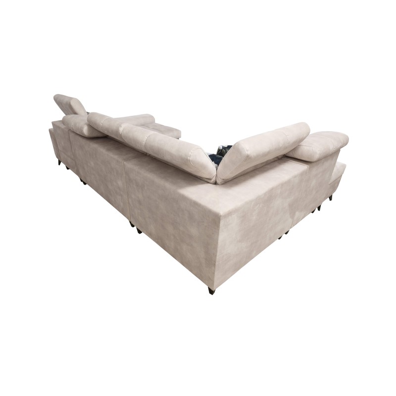 Ascot VI Corner Sofa with Sleeping Function, USB Port, and Adjustable Headrests | Furniture