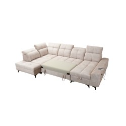 Ecksofa Ascot VI mit Schlaffunktion, USB-Anschluss und verstellbaren Kopfstützen | Möbel