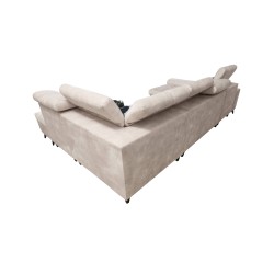 Ascot VI Corner Sofa with Sleeping Function, USB Port, and Adjustable Headrests | Furniture