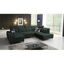 Ecksofa Ascot VI mit Schlaffunktion, USB-Anschluss und verstellbaren Kopfstützen | Möbel