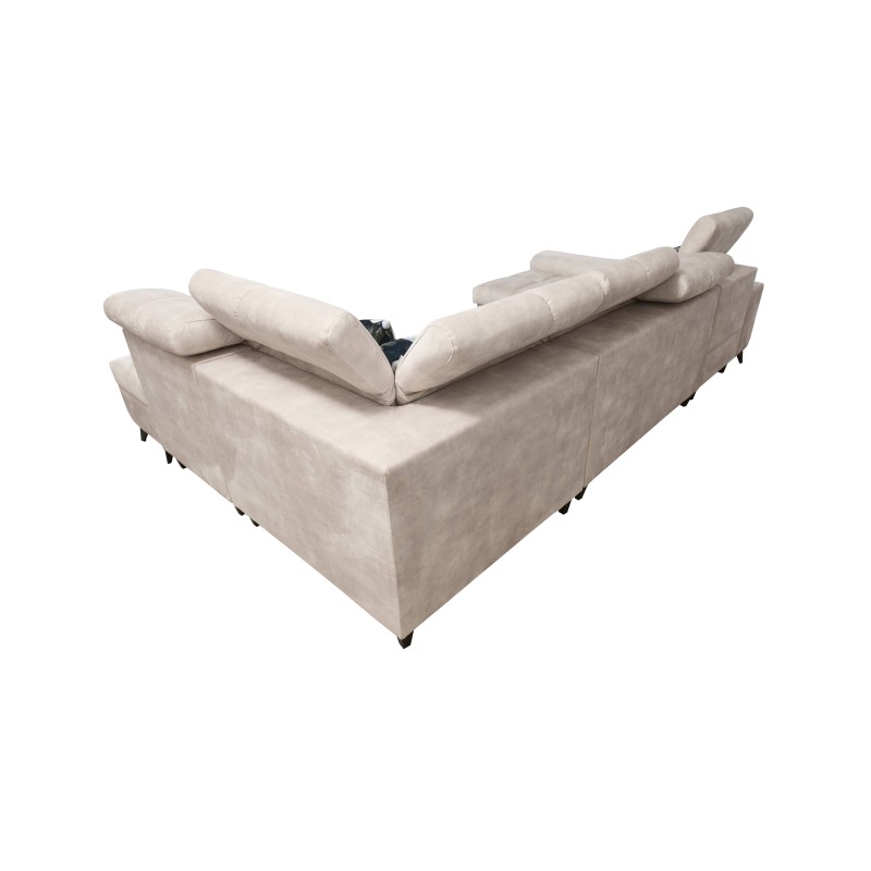 Ascot VI Corner Sofa with Sleeping Function, USB Port, and Adjustable Headrests | Furniture