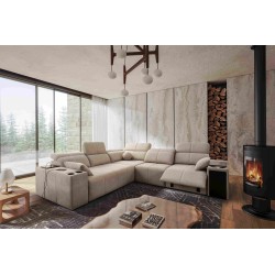 Narożnik Milano III Mix z funkcją spania (Plecionka, Verita 09) | Twój salon pełen komfortu