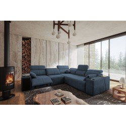 Milano III Mix Corner Sofa with Sleeping Function (Weave, Verita 76) | Your Living Room Full of Comfort