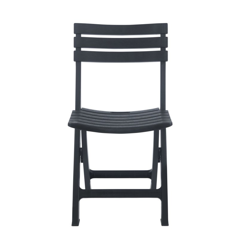 Set Klapptisch + 2 Stühle (schwarz)