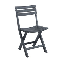 Conjunto de mesa plegable + 2 sillas (negro)