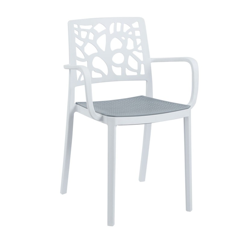 Chair (white with a gray seat)
