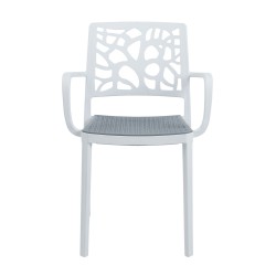 Chair (white with a gray seat)