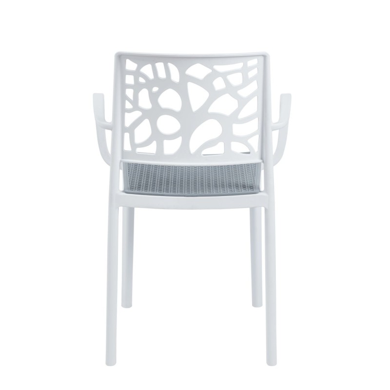 Silla (blanca con asiento gris)