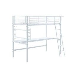 Bunk bed with desk 90x200 (white)