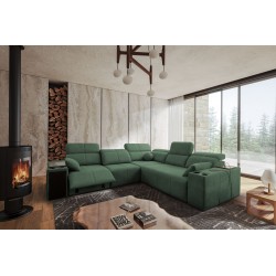 Milano III Mix Corner Sofa with Sleeping Function (Weave, Verita 75) | Your Living Room Full of Comfort