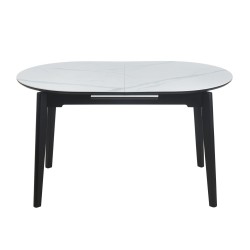 Ausziehbarer Tisch (weißer Marmor) 140(180)x85