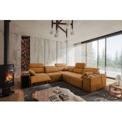 Milano III Mix Corner Sofa with Sleeping Function (Weave, Verita 54) | Your living room full of comfort