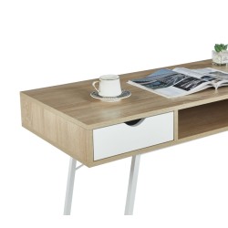 Desk (sonoma oak/white)
