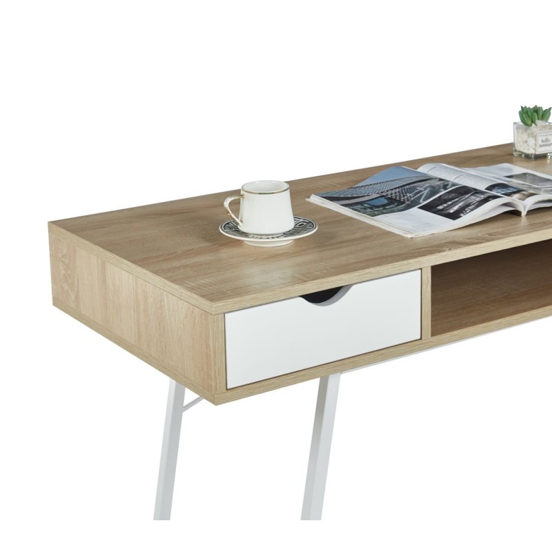 Desk (sonoma oak/white)