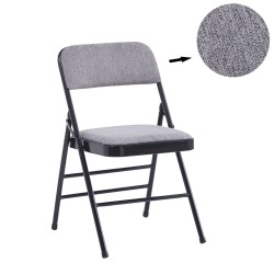 Silla plegable (gris)