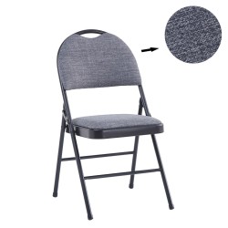 Silla plegable (gris)